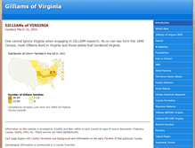 Tablet Screenshot of gilliamsofvirginia.org